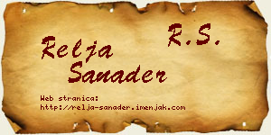 Relja Sanader vizit kartica